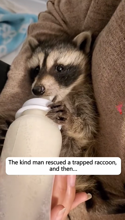 C1110009_kind man rescued trapped raccoon, then #rescue #animals #r…_part2