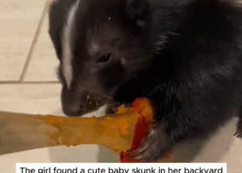 C1310012_Adopted baby skunk got lost in garden #skunk #loveanimals_part2