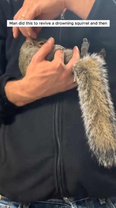 C0711023_Man did to revive drowning squirrel then #animals #rescuea…_part2